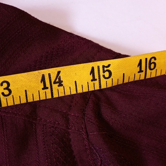 Sz L Know Rose Embroidered Rose Long Sleeve Button Linen Blend Top - Picture 10 of 15